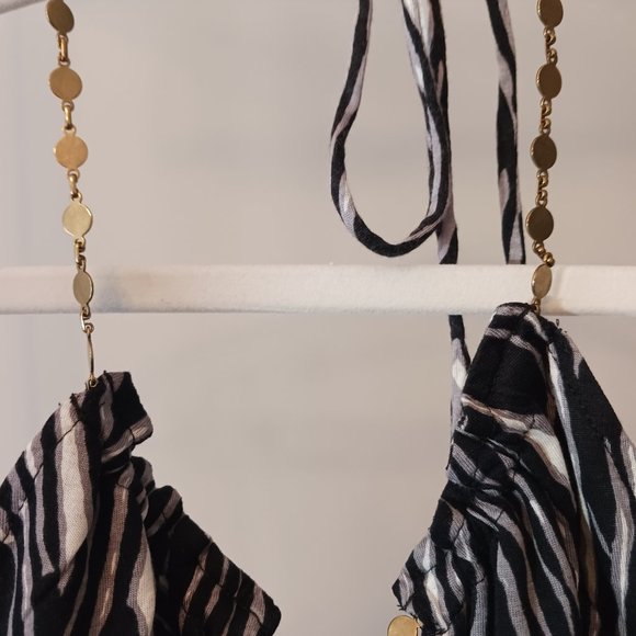 Express Zebra Print Halter Top - Picture 3 of 3